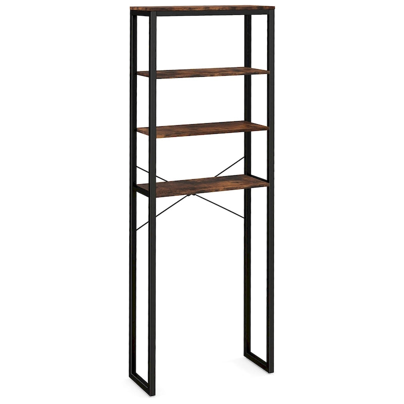 4-Tier Over the Toilet Storage Rack, Freestanding Bathroom Organizer