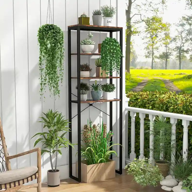 4-Tier Over the Toilet Storage Rack, Freestanding Bathroom Organizer