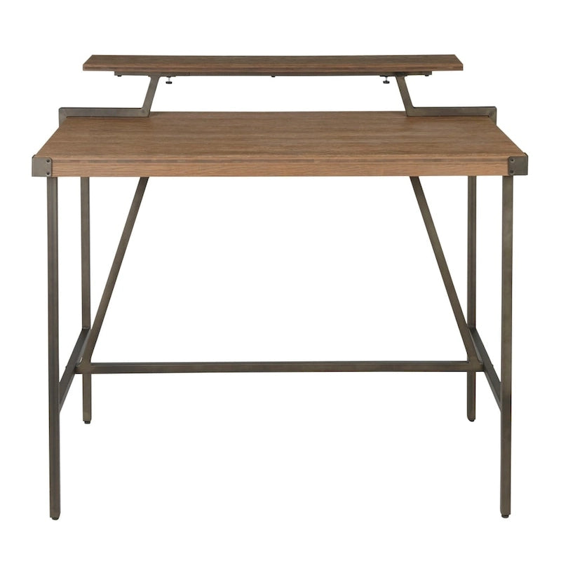 Industrial Stand Up Desk with Removable Shelf
