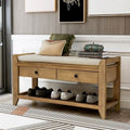 Banc de rangement multifonctionnel d'entrée avec étagère à chaussures et siège