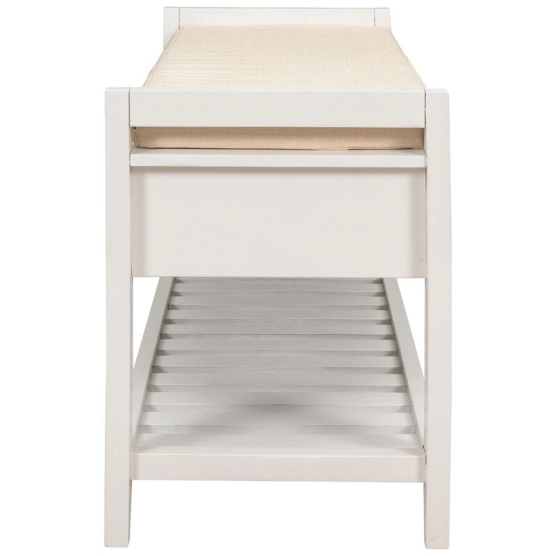 Banc de rangement multifonctionnel d'entrée avec étagère à chaussures et siège