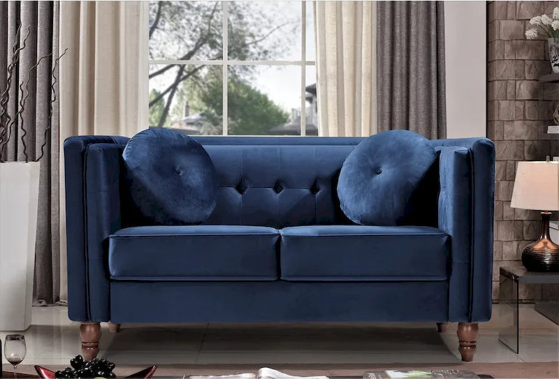 Roberta Velvet Loveseat
