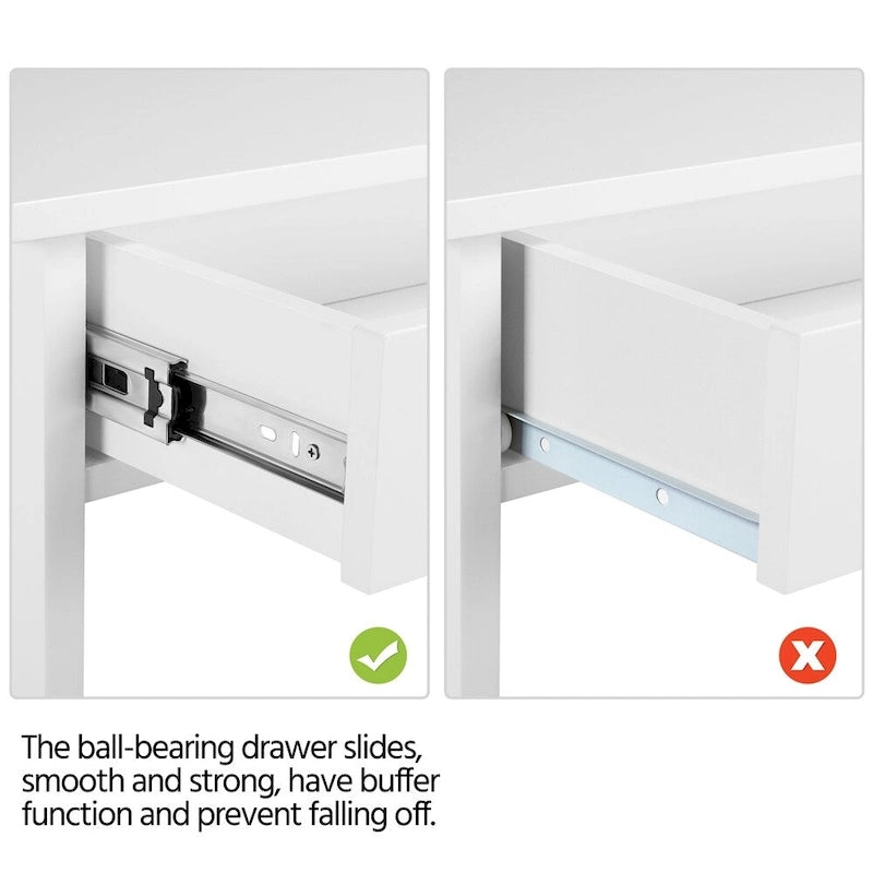 Console X avec 1 tiroir et 2 étagères ouvertes