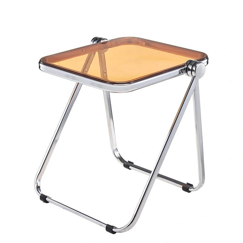 Rectangular Folding Side Table with Aluminum Frame - 16.73"
