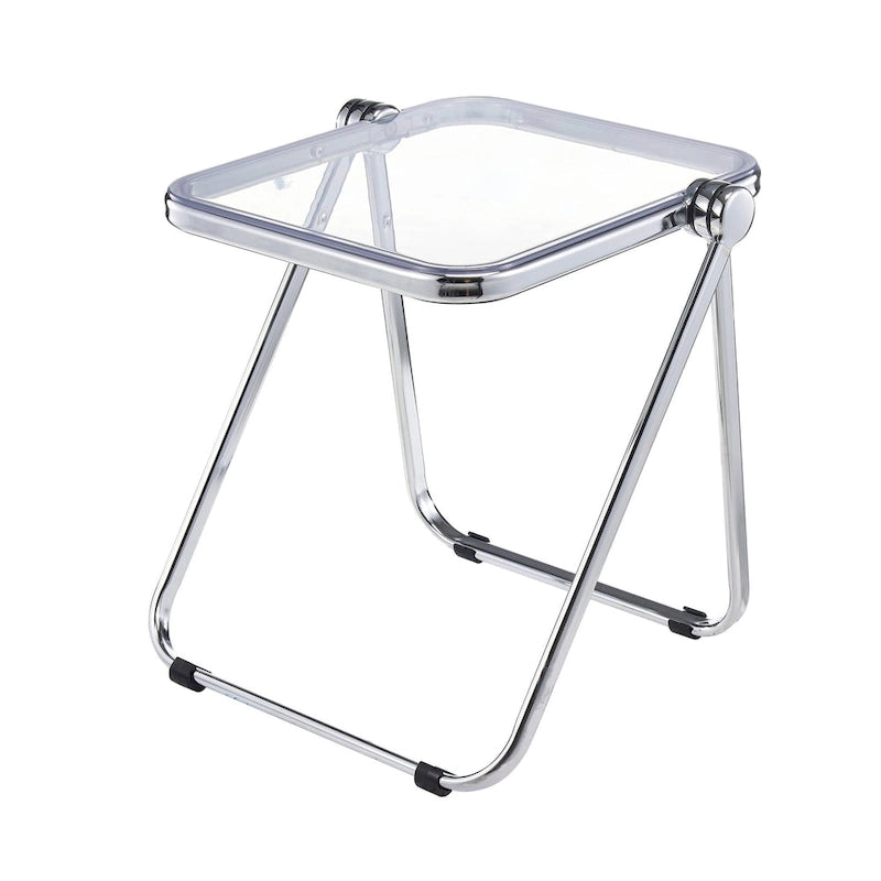 Table d'appoint rectangulaire pliable avec cadre en aluminium - 42,5 cm
