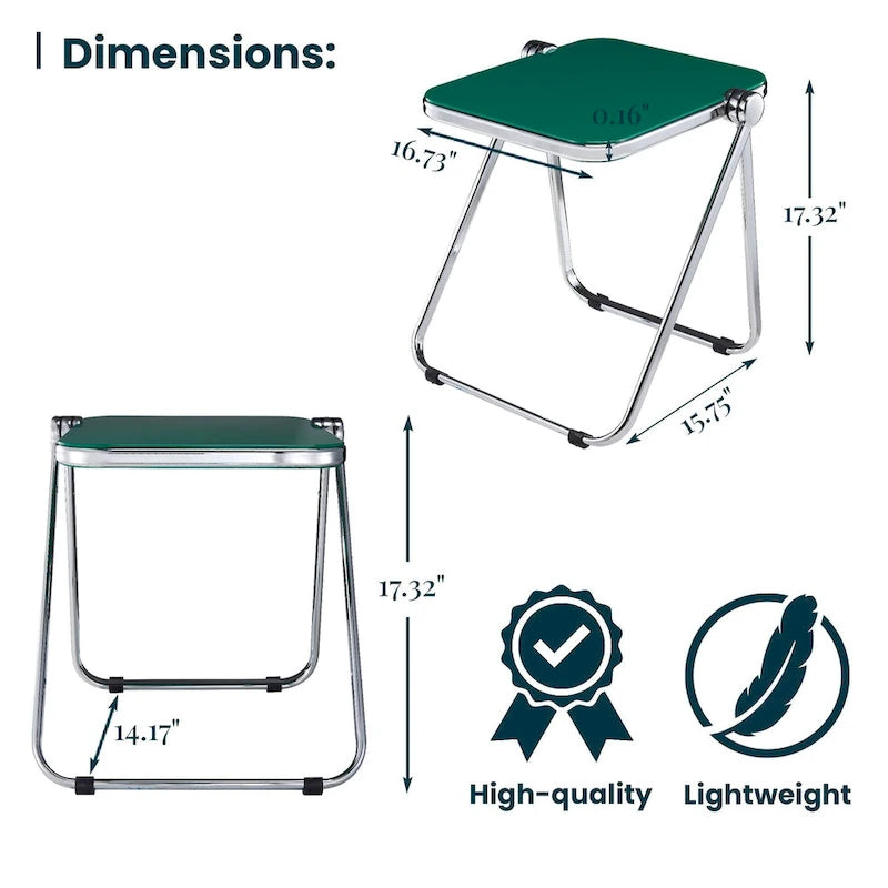 Table d'appoint rectangulaire pliable avec cadre en aluminium - 42,5 cm