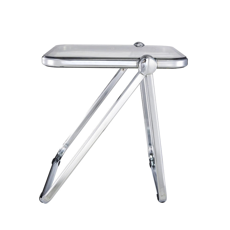 Table d'appoint rectangulaire pliable avec cadre en aluminium - 42,5 cm