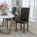 Chaise Parsons capitonnée avec panneau latéral détaillé