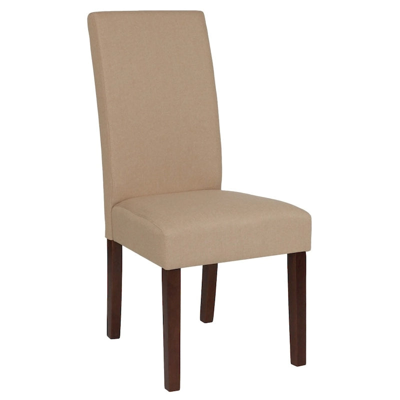 Chaise Parsons capitonnée avec panneau latéral détaillé