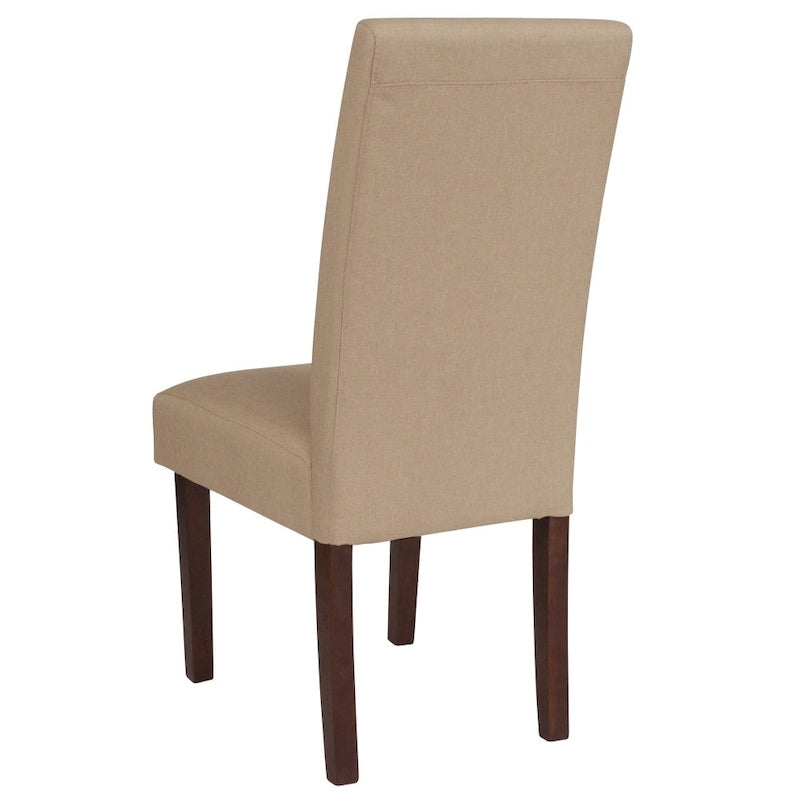 Chaise Parsons capitonnée avec panneau latéral détaillé