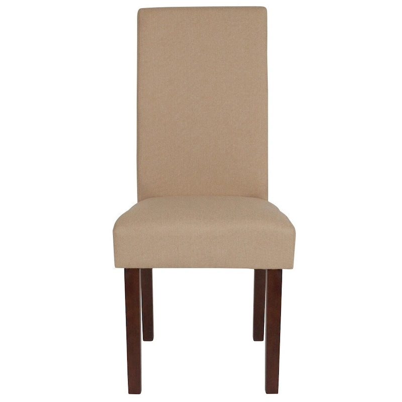 Chaise Parsons capitonnée avec panneau latéral détaillé
