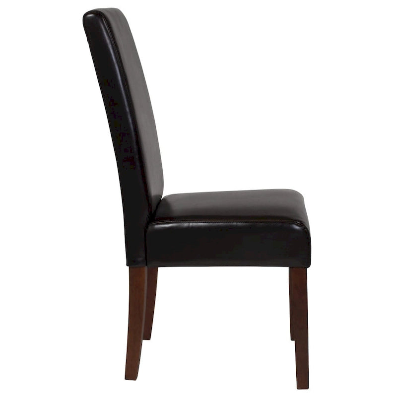 Chaise Parsons capitonnée avec panneau latéral détaillé