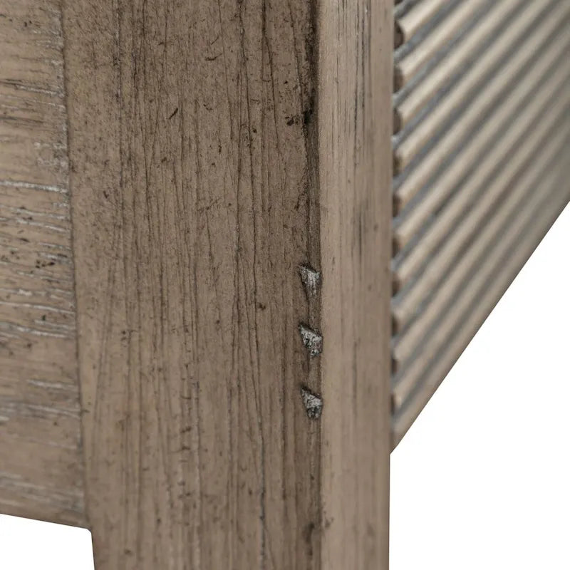Dusty Taupe Cocktail Table with Drawers and Casters