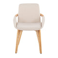 Chaise de salle à manger en bois naturel style Mid-century