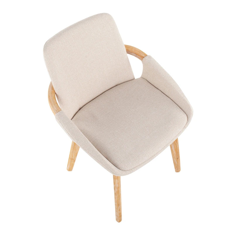 Chaise de salle à manger en bois naturel style Mid-century