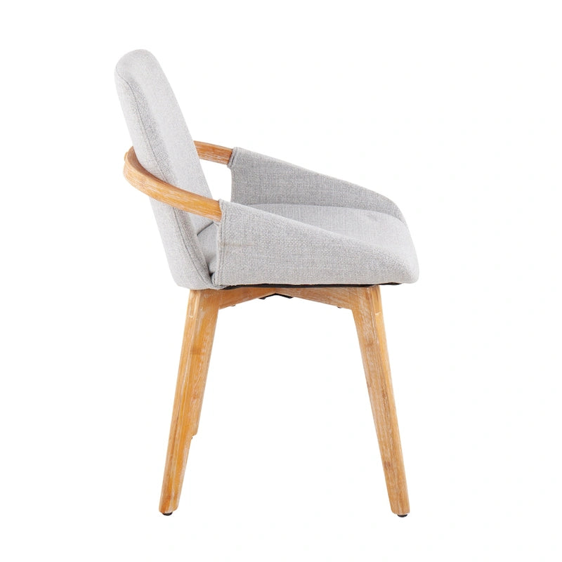 Chaise de salle à manger en bois naturel style Mid-century