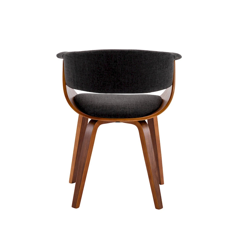Fabric Dining Chair with Wooden Legs