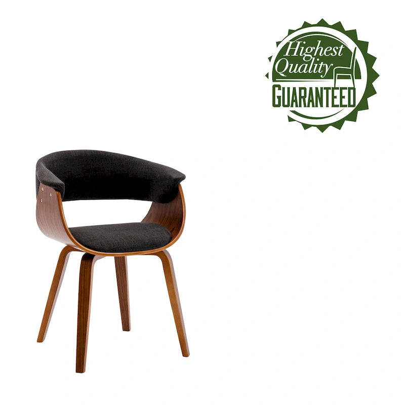 Fabric Dining Chair with Wooden Legs