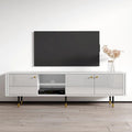 71" Modern TV Stand with High Gloss Fronts, Fits up to 80" TVs