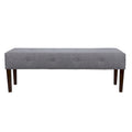 Banc de salon rembourré capitonné de style transitionnel