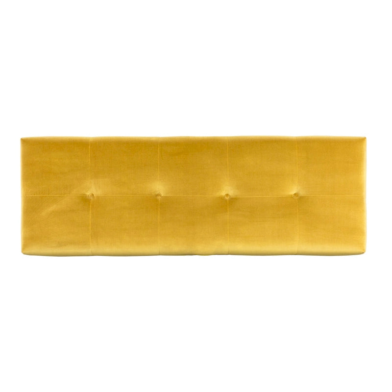 Banc de salon rembourré capitonné de style transitionnel