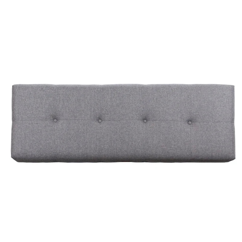 Banc de salon rembourré capitonné de style transitionnel