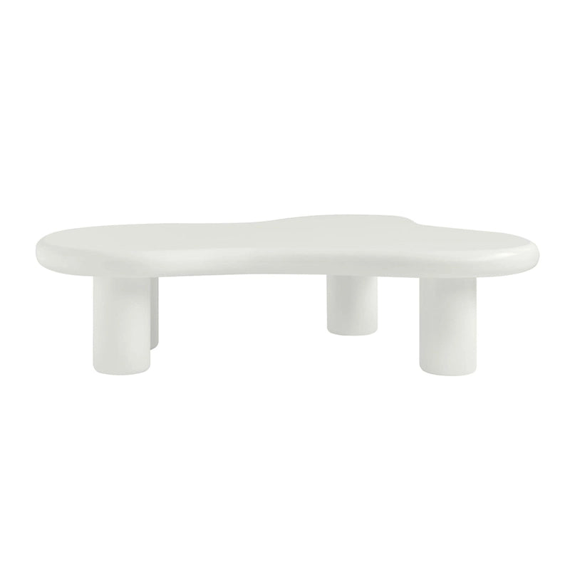 Cloud Coffee Table, Irregular Modern Coffee Table Decor with 4 Legs