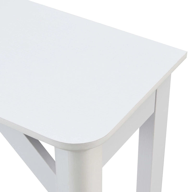Console avec étagère, design rustique vieilli