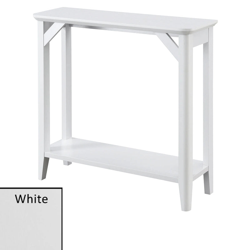 Console avec étagère, design rustique vieilli