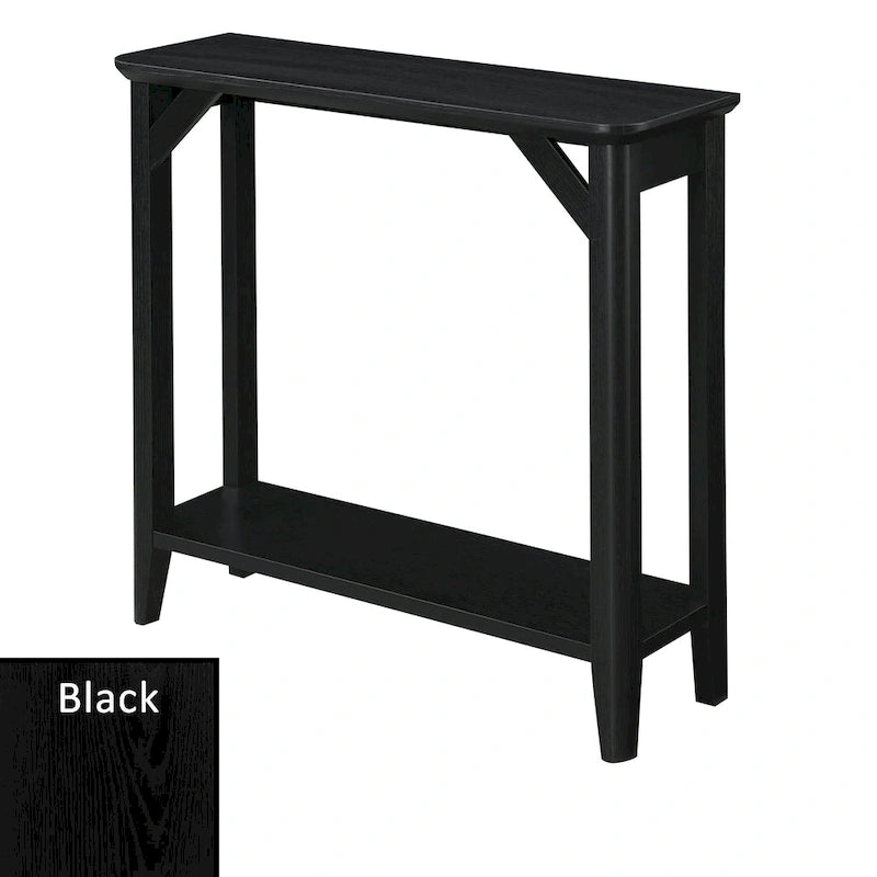 Console avec étagère, design rustique vieilli