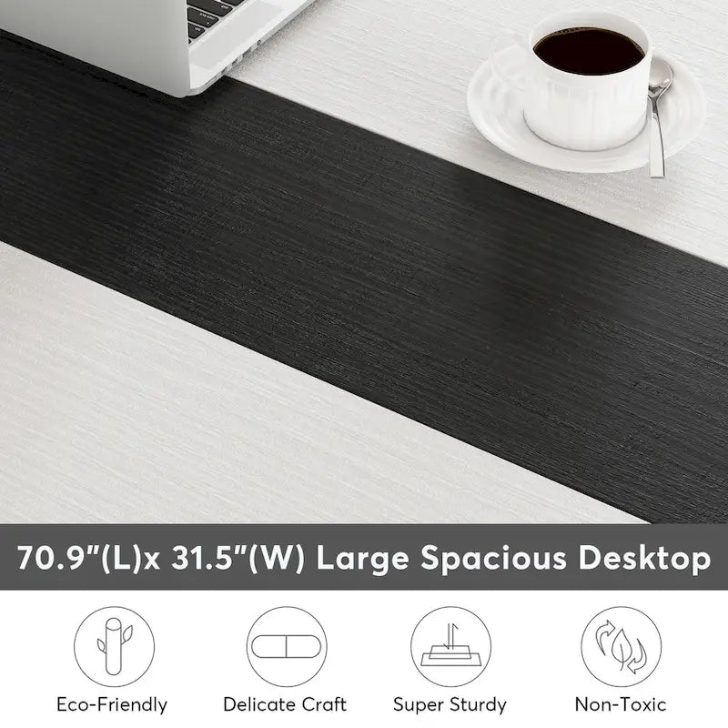 70.8 Large Computer Desk Conference Table with Thicken Frame