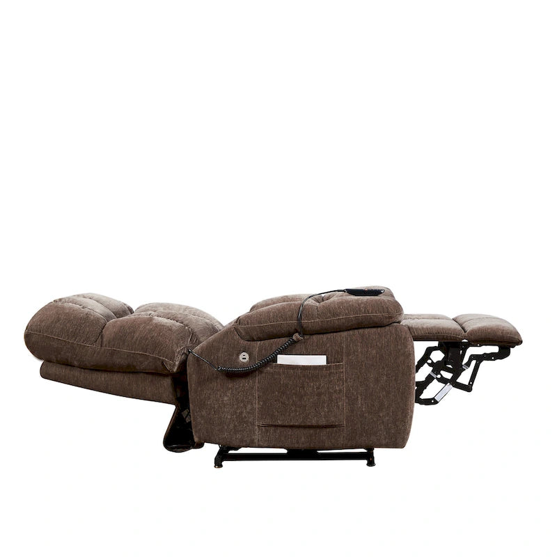 Electric Power Lift Recliner Chair with 2 Motors, Massage and Heat for Elderly
