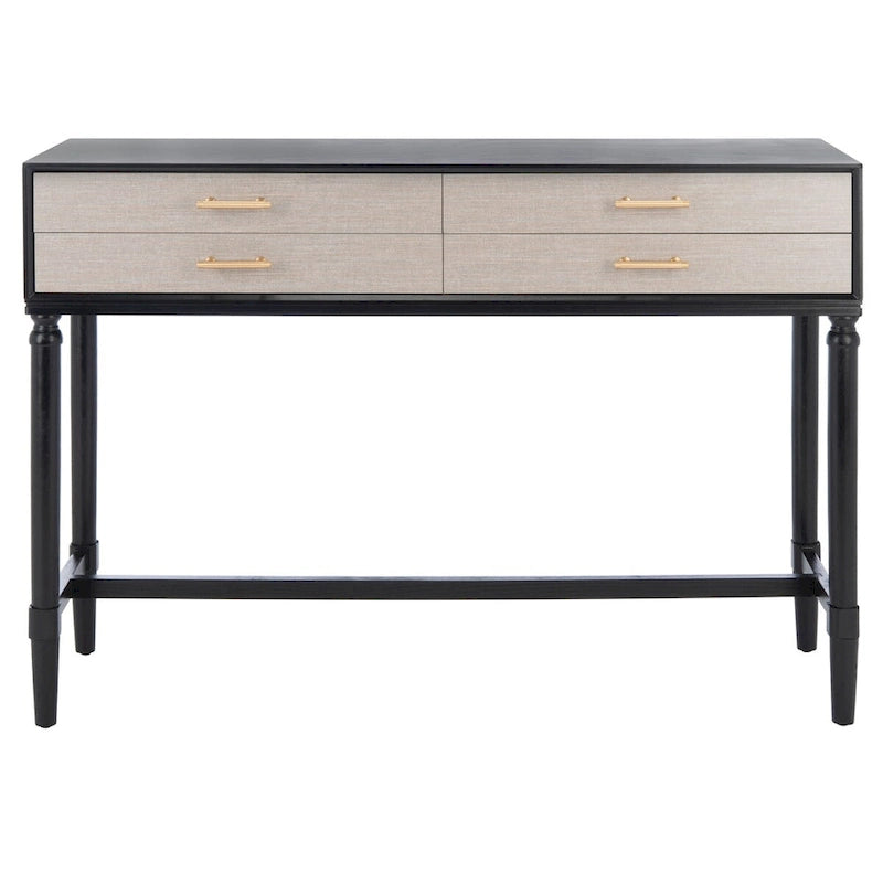 4-Drawer Console Table, Classic Contemporary - 42"W x 13"D x 29.5"H