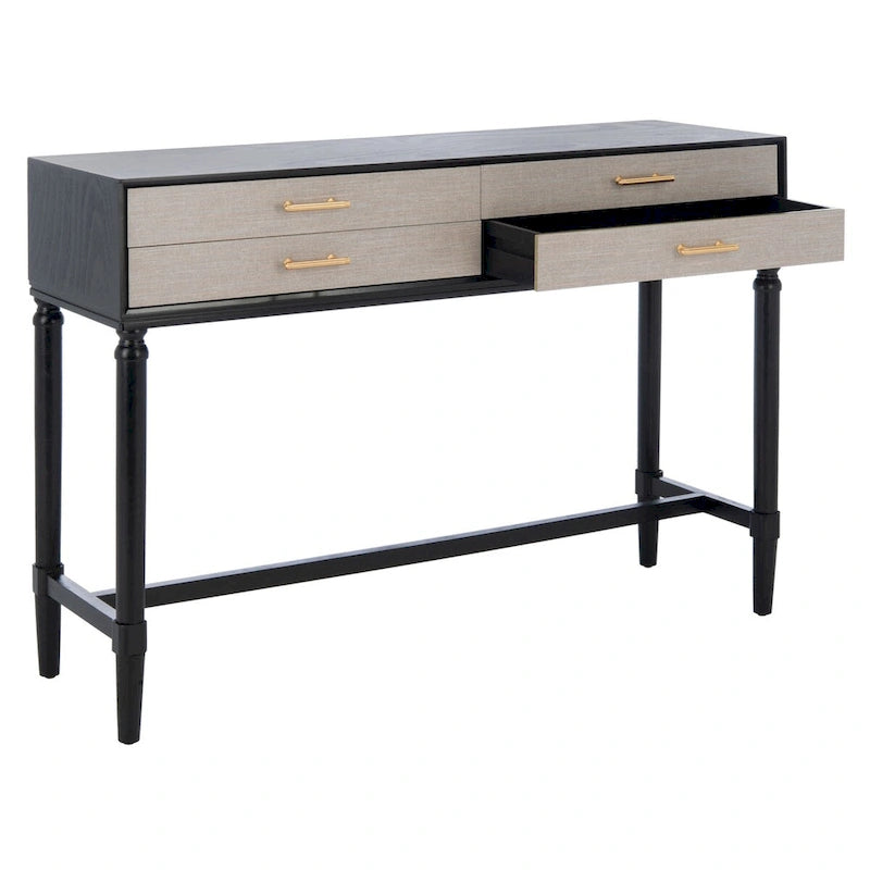 4-Drawer Console Table, Classic Contemporary - 42"W x 13"D x 29.5"H