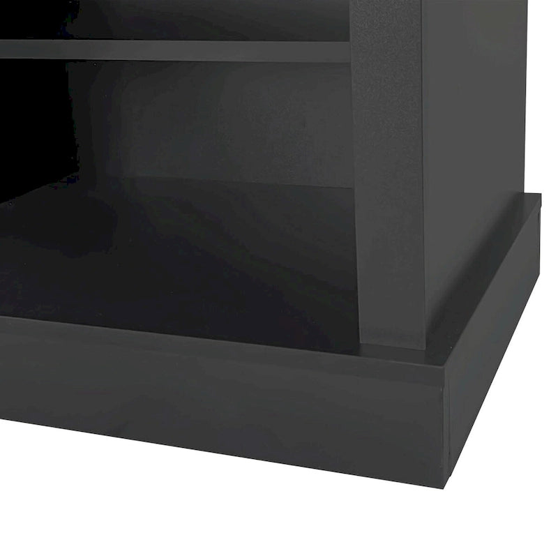 47.2 Wide Hall Tree with Bench and Shoe Storage: Multi-functional with 3 Hooks, Open Storage, Rectangle Shelves