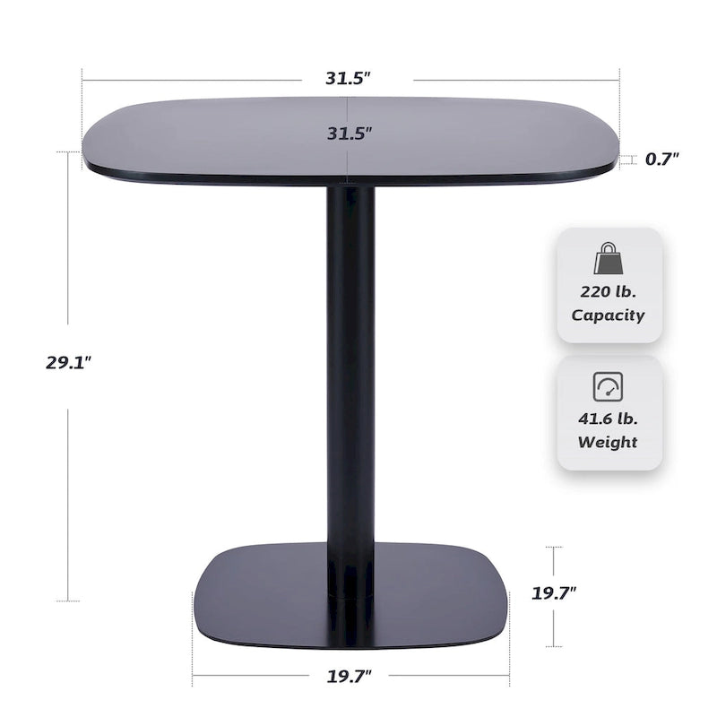 32 Square Tulip Dining Table