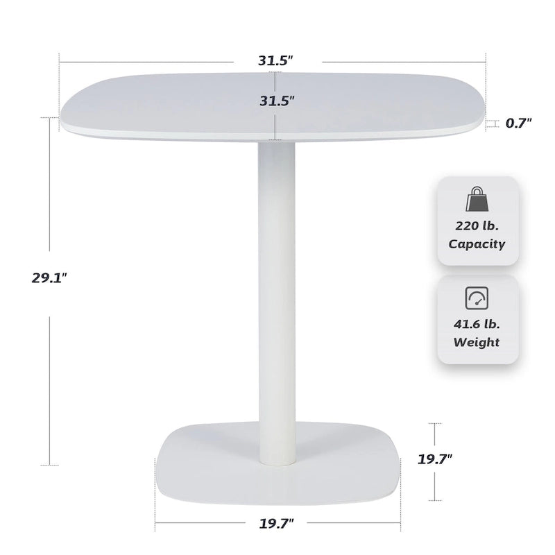 32 Square Tulip Dining Table