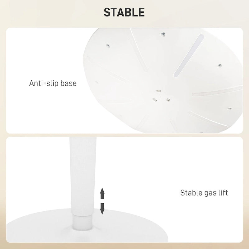 Ergonomic Backless Wobble Stool, Height Adjustable 22.2"-28.1"