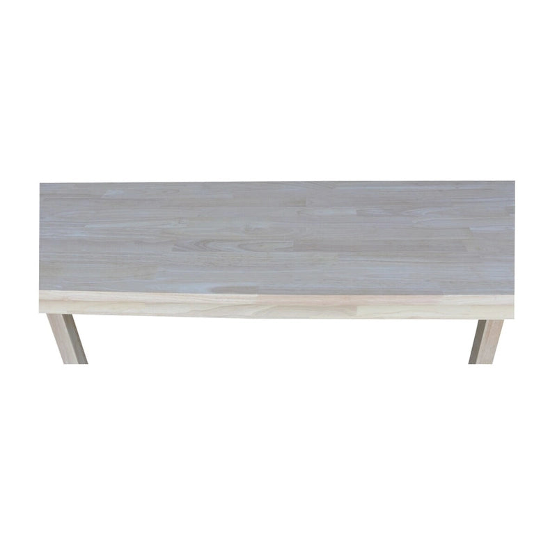 Table canapé/desserte inachevée en bois d'hévéa massif