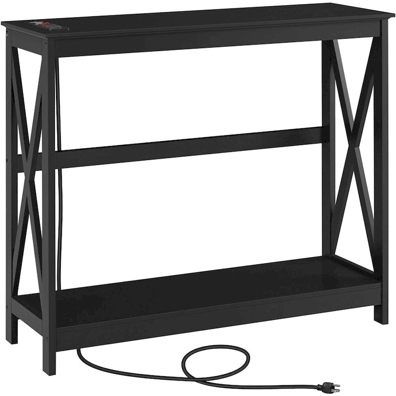 Table basse laquée de rangement latéral scandinave – 120 cm (L) x 60 cm (P) x 38 cm (H)