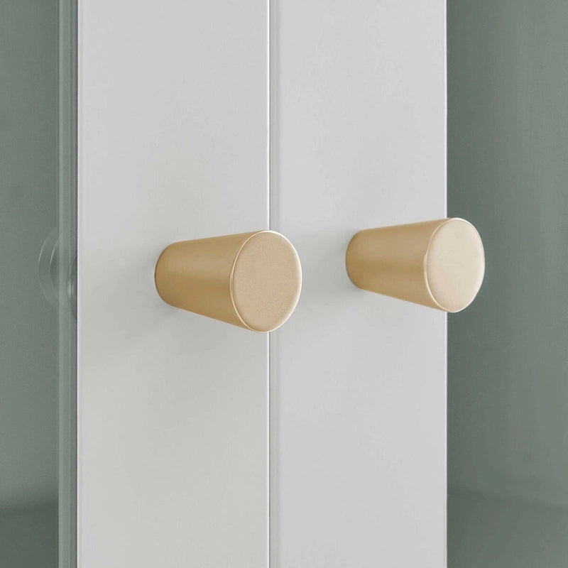 Accent Cabinet with Glass-Front Arched Doors