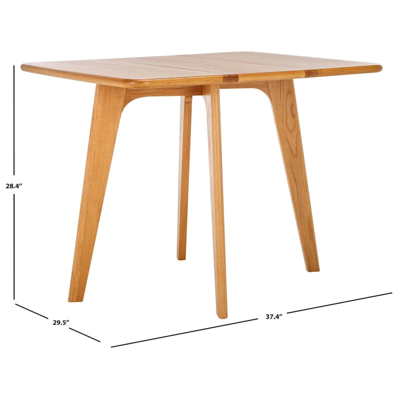 Natural Gateleg Dining Table - 37"W x 30"D x 28"H